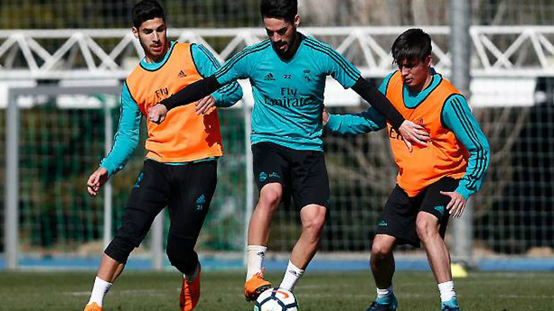 Asensio, en un entrenamiento