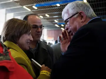 Carme Forcadell y Jordi Turrull, en un acto de la ANC Carme Forcadell y Jordi Turrull, en un acto de la ANC