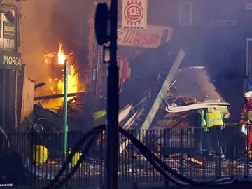 Incendio en un edificio de Leicester Incendio en un edificio de Leicester
