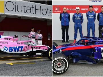 Force India y Toro Rosso presentan sus monoplazas para 2018