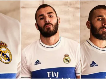 Benzema anuncia la nueva camiseta del Real Madrid Benzema anuncia la nueva camiseta del Real Madrid