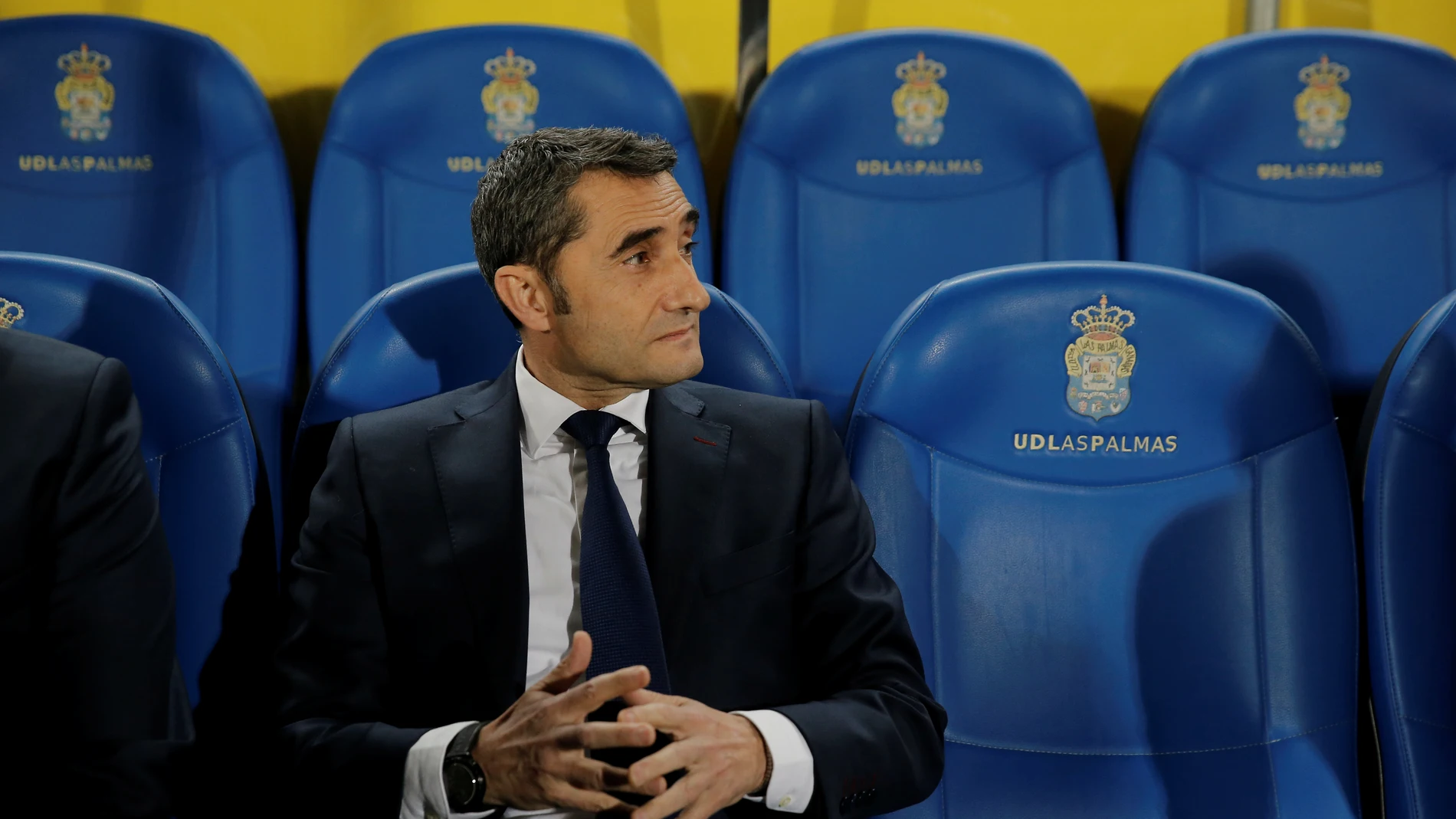 Valverde, en el banquillo de la UD Las Palmas Valverde, en el banquillo de la UD Las Palmas