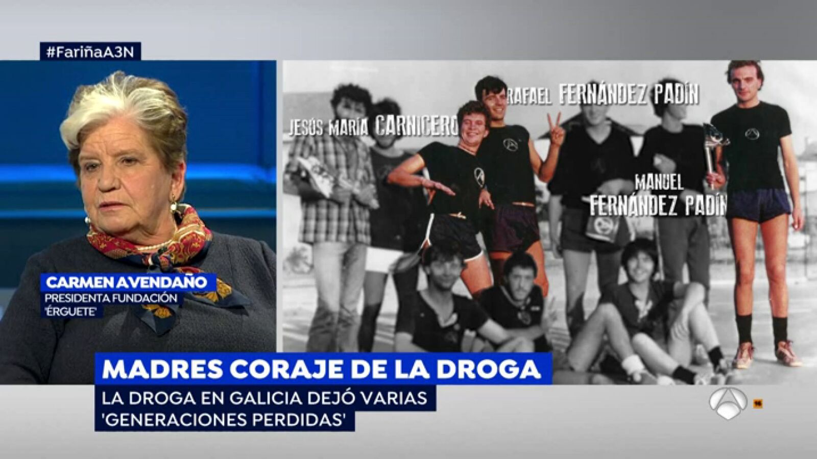 Carmen Avendaño, madre de dos drogadictos en la época de 'Fariña': 