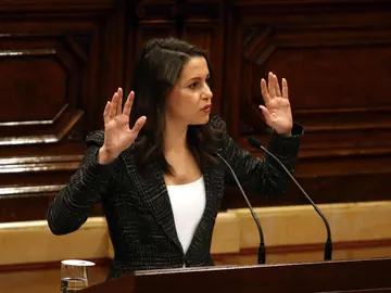 La presidenta del grupo parlamentario de Ciudadanos, Inés Arrimadas La presidenta del grupo parlamentario de Ciudadanos, Inés Arrimadas