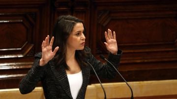 La presidenta del grupo parlamentario de Ciudadanos, Inés Arrimadas
