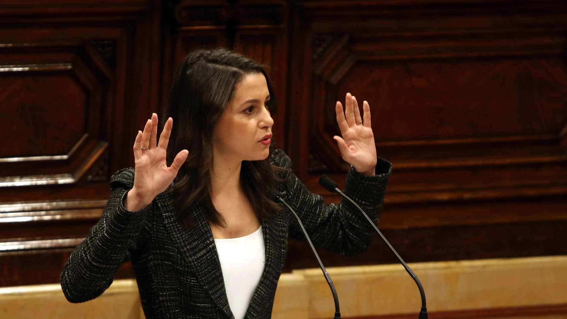 La presidenta del grupo parlamentario de Ciudadanos, Inés Arrimadas La presidenta del grupo parlamentario de Ciudadanos, Inés Arrimadas
