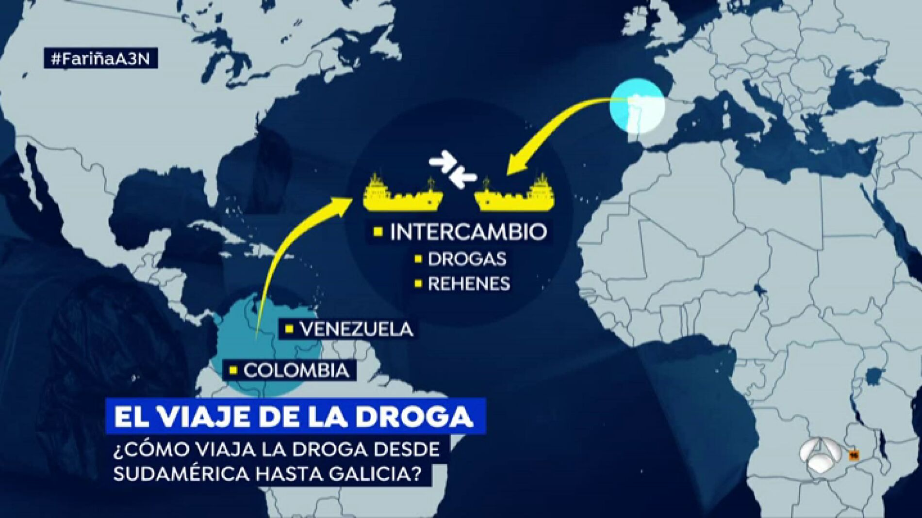 &iquest;C&oacute;mo viaja la droga desde Sudam&eacute;rica hasta Europa?