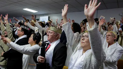 Asistentes a la bendición de armas Asistentes a la bendición de armas