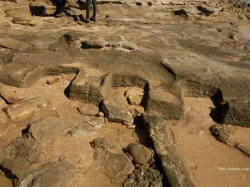 El temporal deja al descubierto unas piscifactoría romana en Trafalgar El temporal deja al descubierto unas piscifactoría romana en Trafalgar