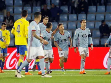 Los jugadores del Celta celebran un gol ante Las Palmas Los jugadores del Celta celebran un gol ante Las Palmas