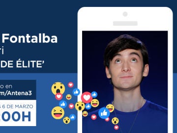 Álvaro Fontalba, Josemari en 'Cuerpo de Élite', estará mañana en directo a través de Facebook Live