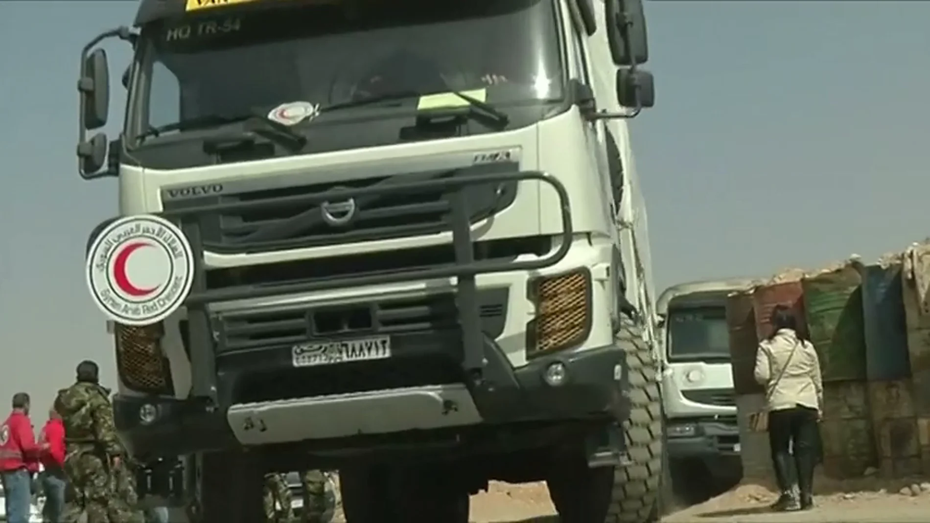 Un convoy de ayuda humanitaria Un convoy de ayuda humanitaria