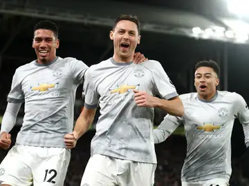 Matic celebra el gol del la victoria ante el Crystal Palace Matic celebra el gol del la victoria ante el Crystal Palace