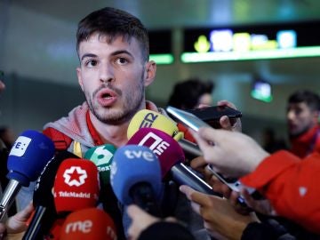 Óscar Husillos, a su llegada a Madrid