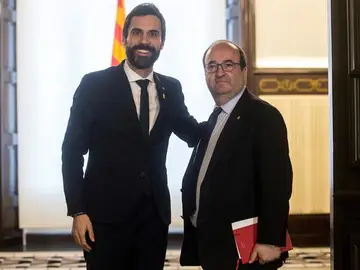 Roger Torrent y Miquel Iceta Roger Torrent y Miquel Iceta