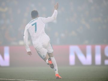 Cristiano celebra su gol ante el PSG