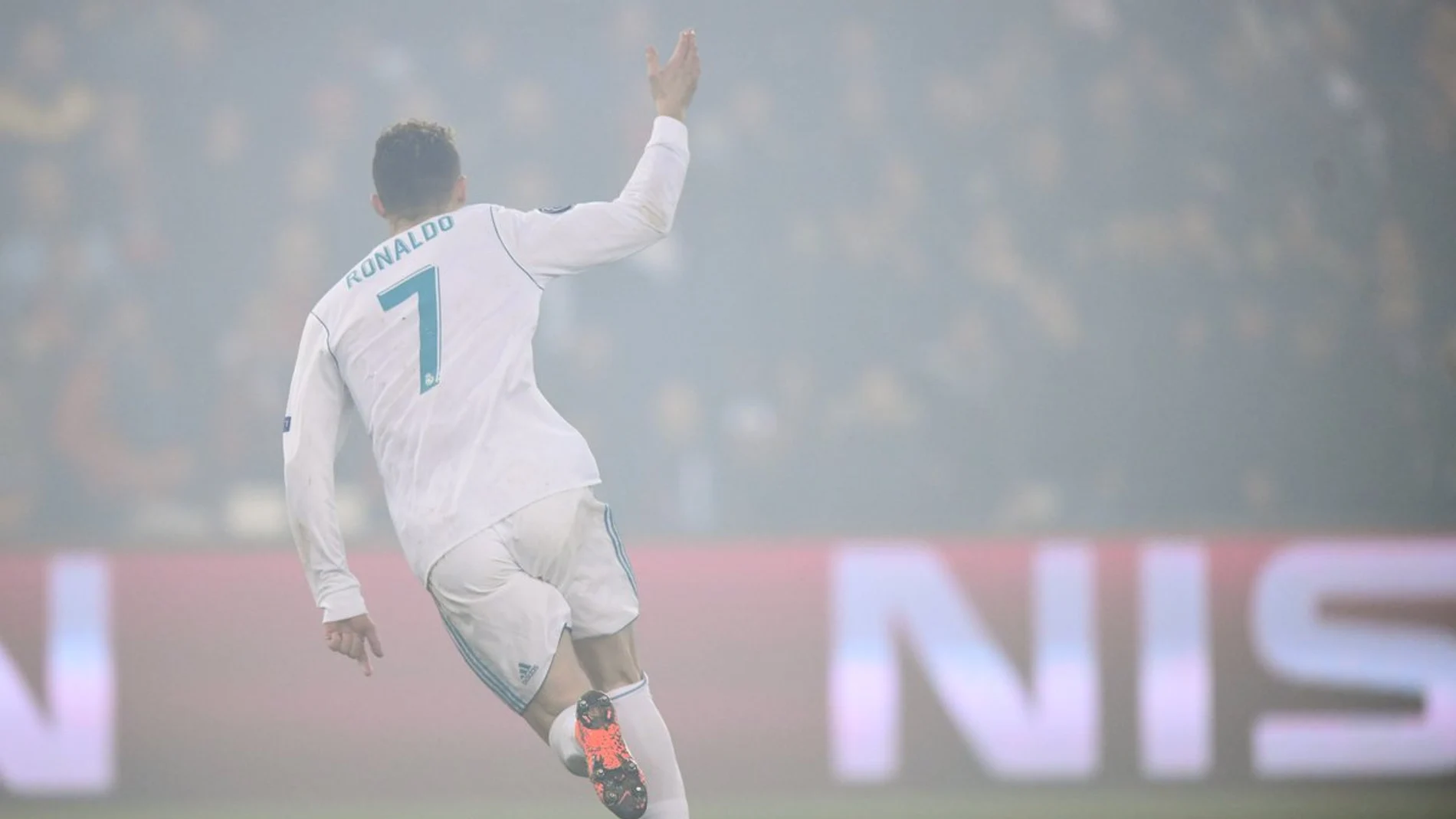 Cristiano celebra su gol ante el PSG