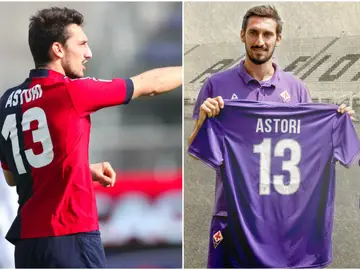 Fiorentina y Cagliari retiran el número 13 en honor a Davide Astori Fiorentina y Cagliari retiran el número 13 en honor a Davide Astori