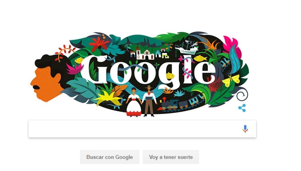 Google dedida su doodle a García Márquez