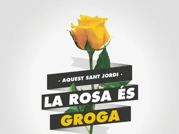 El independentismo pide a los ciudadanos que en el próximo San Jordi regalen rosas amarillas El independentismo pide a los ciudadanos que en el próximo San Jordi regalen rosas amarillas