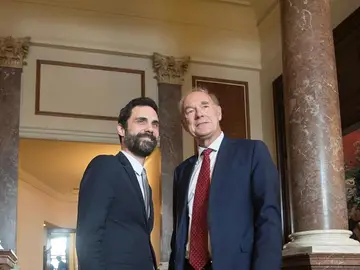 Torrent junto al presidente del círculo de directivos de habla alemana Torrent junto al presidente del círculo de directivos de habla alemana