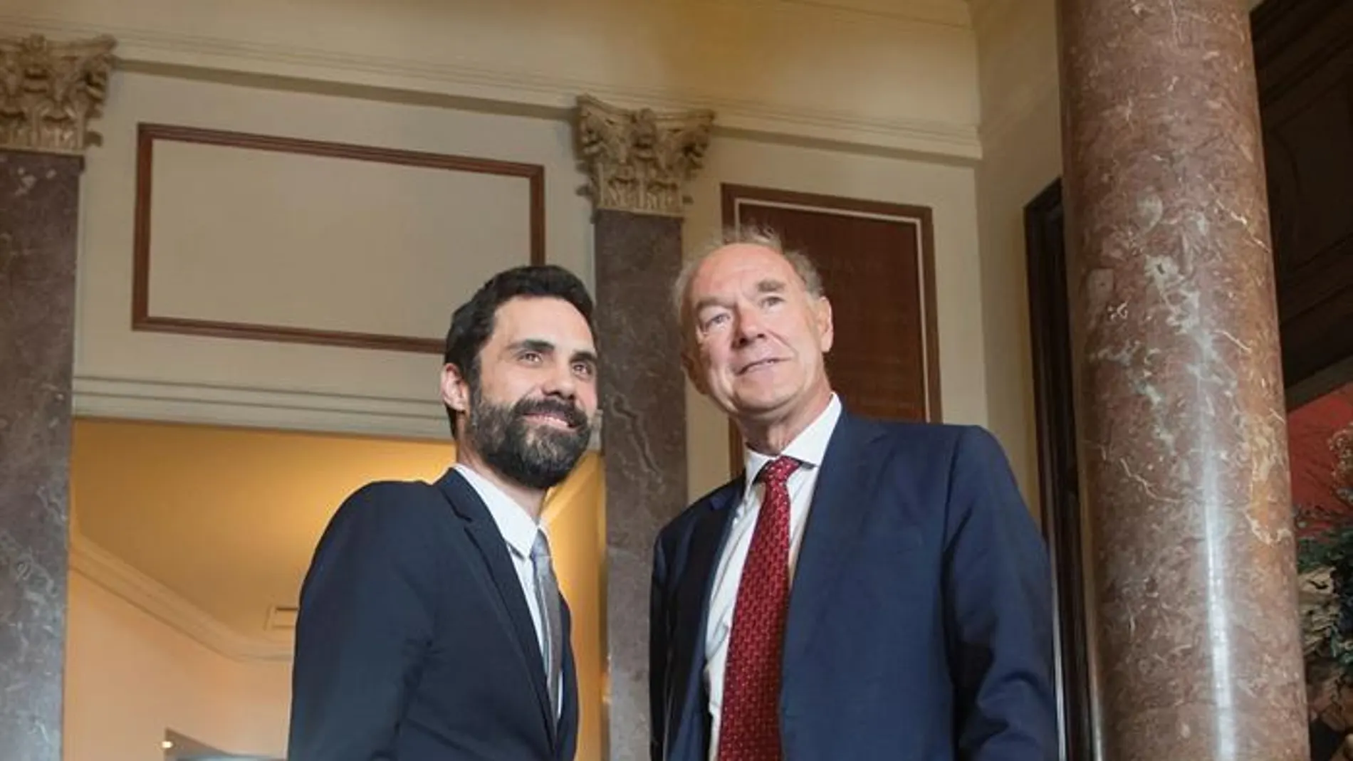 Torrent junto al presidente del círculo de directivos de habla alemana Torrent junto al presidente del círculo de directivos de habla alemana