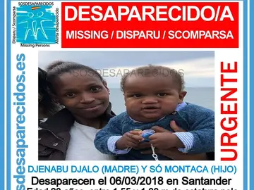 Desaparecida una mujer de origen guineano y su bebé de diez meses Desaparecida una mujer de origen guineano y su bebé de diez meses