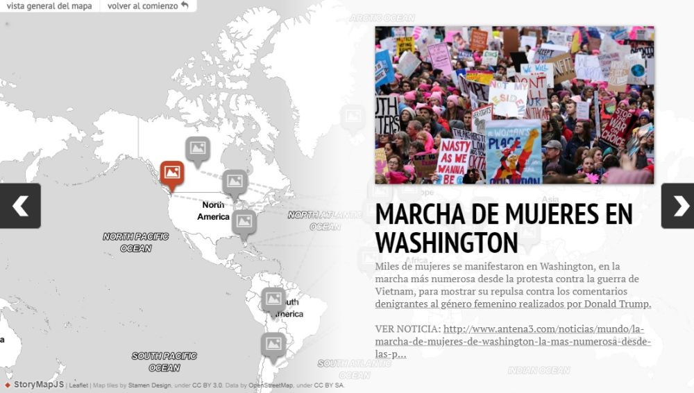 Mapa interactivo sobre los avances feministas en el mundo