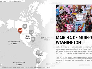 Mapa interactivo sobre los avances feministas en el mundo Mapa interactivo sobre los avances feministas en el mundo