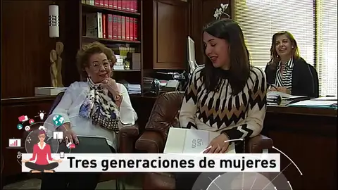 Tres generaciones de mujeres trabajando en su empresa Tres generaciones de mujeres trabajando en su empresa