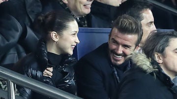 Bella Hadid y David Beckham