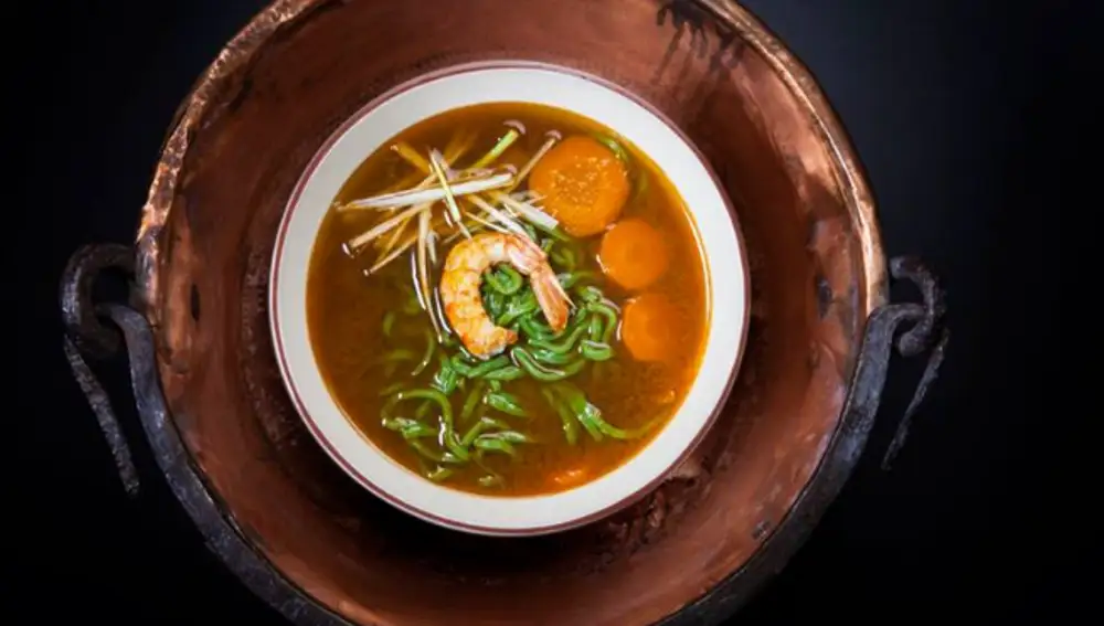 El ramen con caldo de marisco de Odkhuu