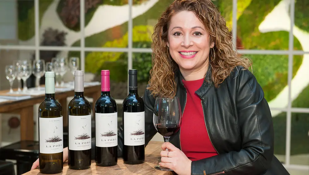 Almudena Alberca, enóloga de vinos La Poda.