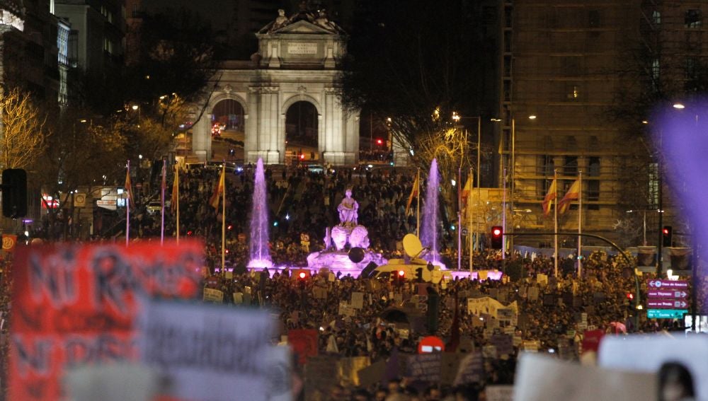 Manifestación en Madrid por el Día Internacional de la Mujer