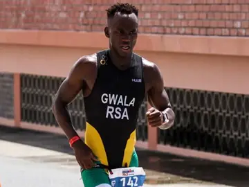 El triatleta Mhlengi Gwala El triatleta Mhlengi Gwala