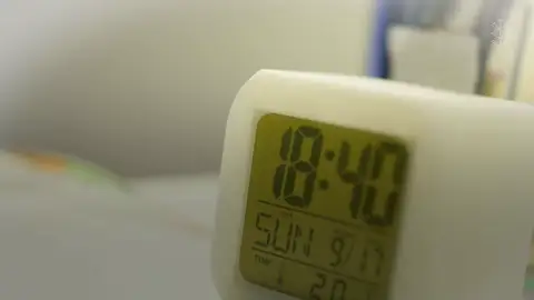Imagen de un reloj eléctrico Imagen de un reloj eléctrico