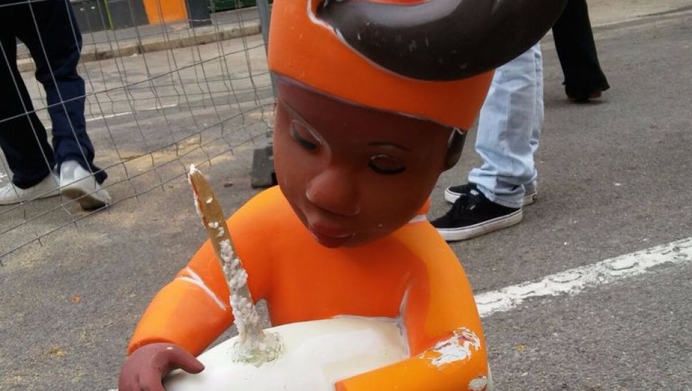 Así ha quedado la falla tras el acto vandálico