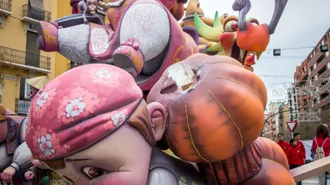 Falla dañada por el viento Falla dañada por el viento