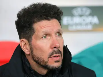 Simeone, satisfecho con el partido del Atlético Simeone, satisfecho con el partido del Atlético