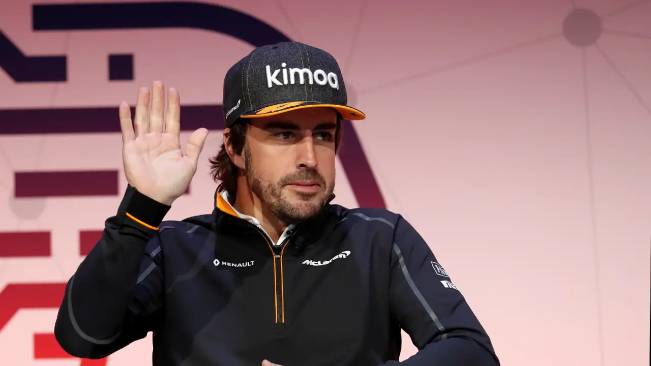 Fernando Alonso, en un acto