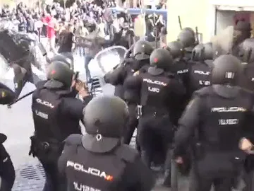 Enfrentamientos en Lavapiés Enfrentamientos en Lavapiés