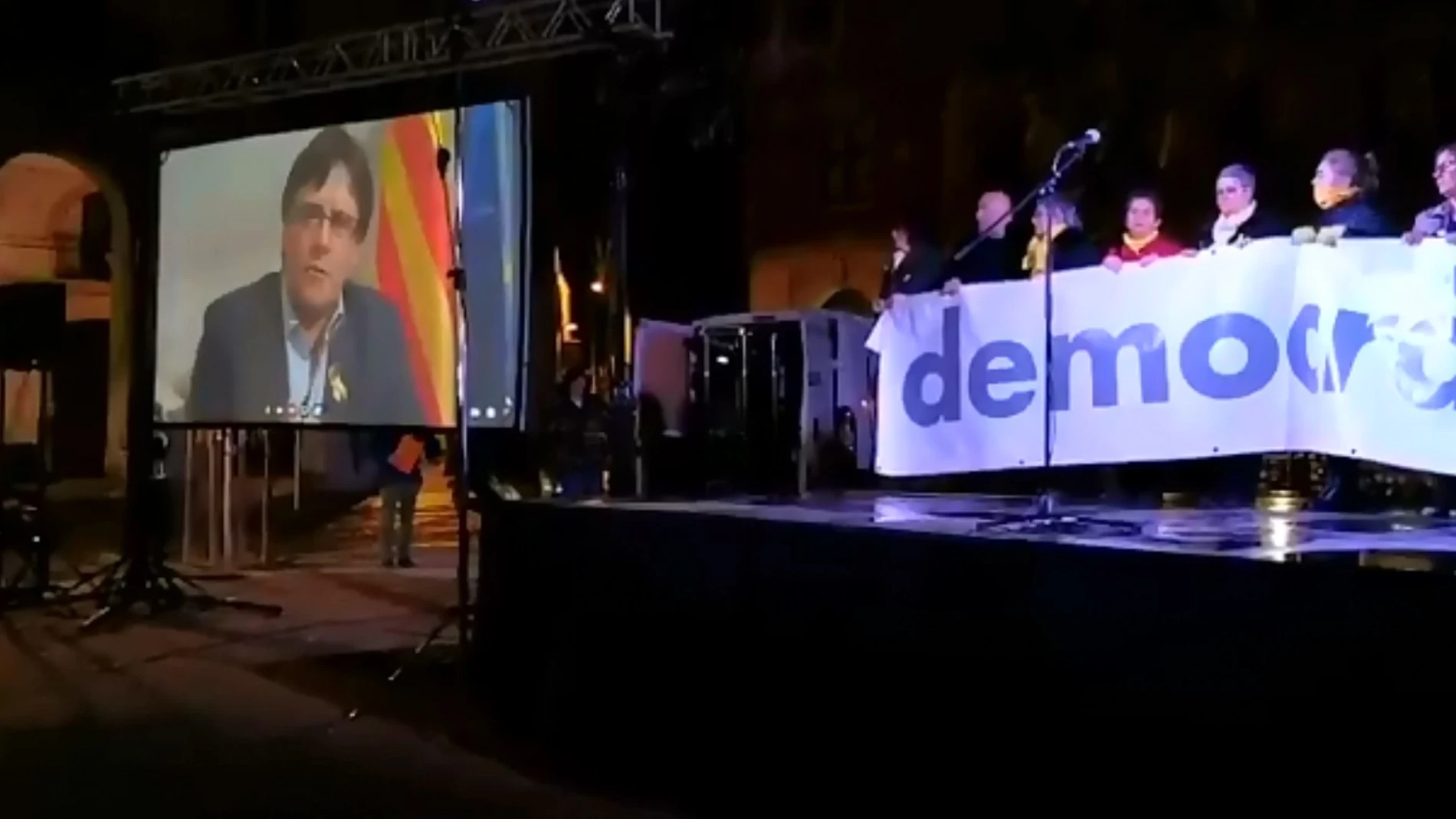 Carles Puigdemont, por videoconferencia Carles Puigdemont, por videoconferencia