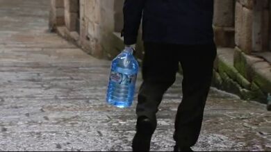 El arrastre de las cenizas de los incendios por el temporal 'Gisele' deja sin agua potable a Ribadavia, en Ourense