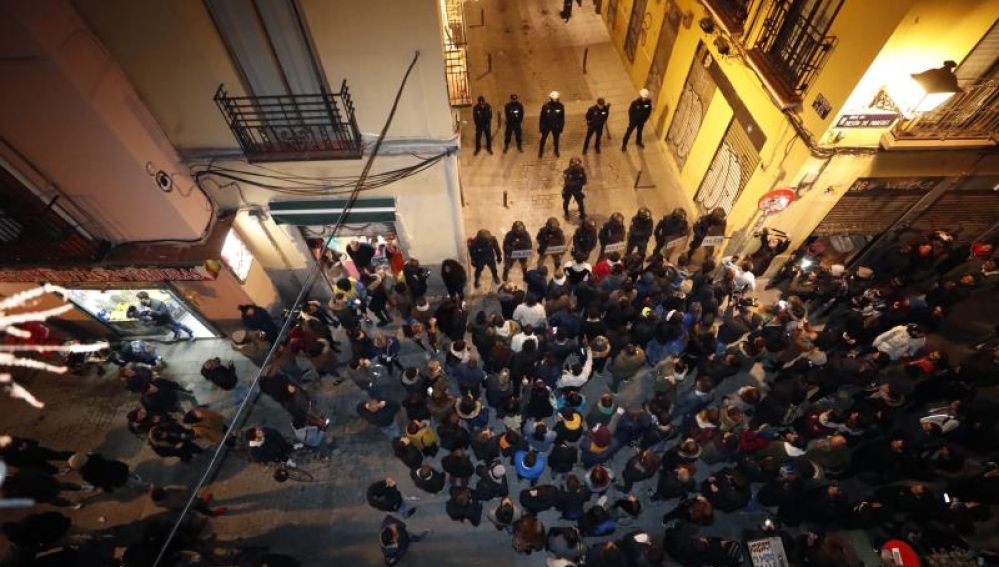 Disturbios en Lavapiés