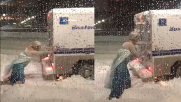 'Elsa' rescatando a la Policía de Boston