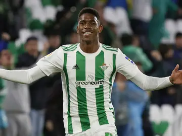 Junior celebra un gol Junior celebra un gol