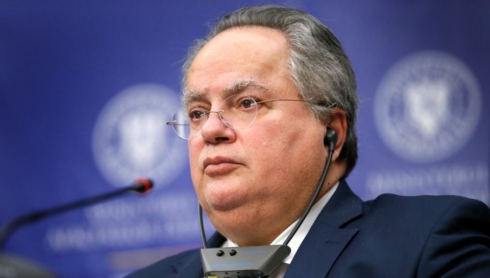 Imagen del ministro de Exteriores griego, Nikos Kotzias