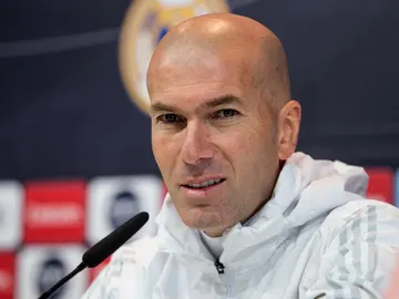 Zinedine Zidane, en rueda de prensa Zinedine Zidane, en rueda de prensa