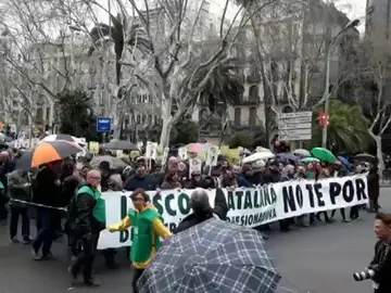 Miles de personas marchan en Barcelona en defensa de la inmersión lingüística Miles de personas marchan en Barcelona en defensa de la inmersión lingüística
