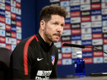 Simeone, en rueda de prensa Simeone, en rueda de prensa